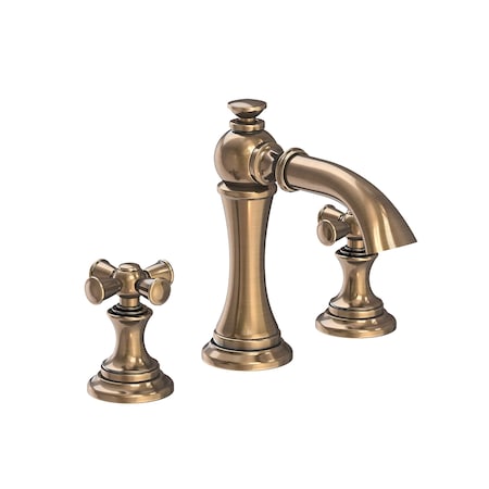 Newport Brass Widespread Lavatory Faucet in Antique Brass 2440-06